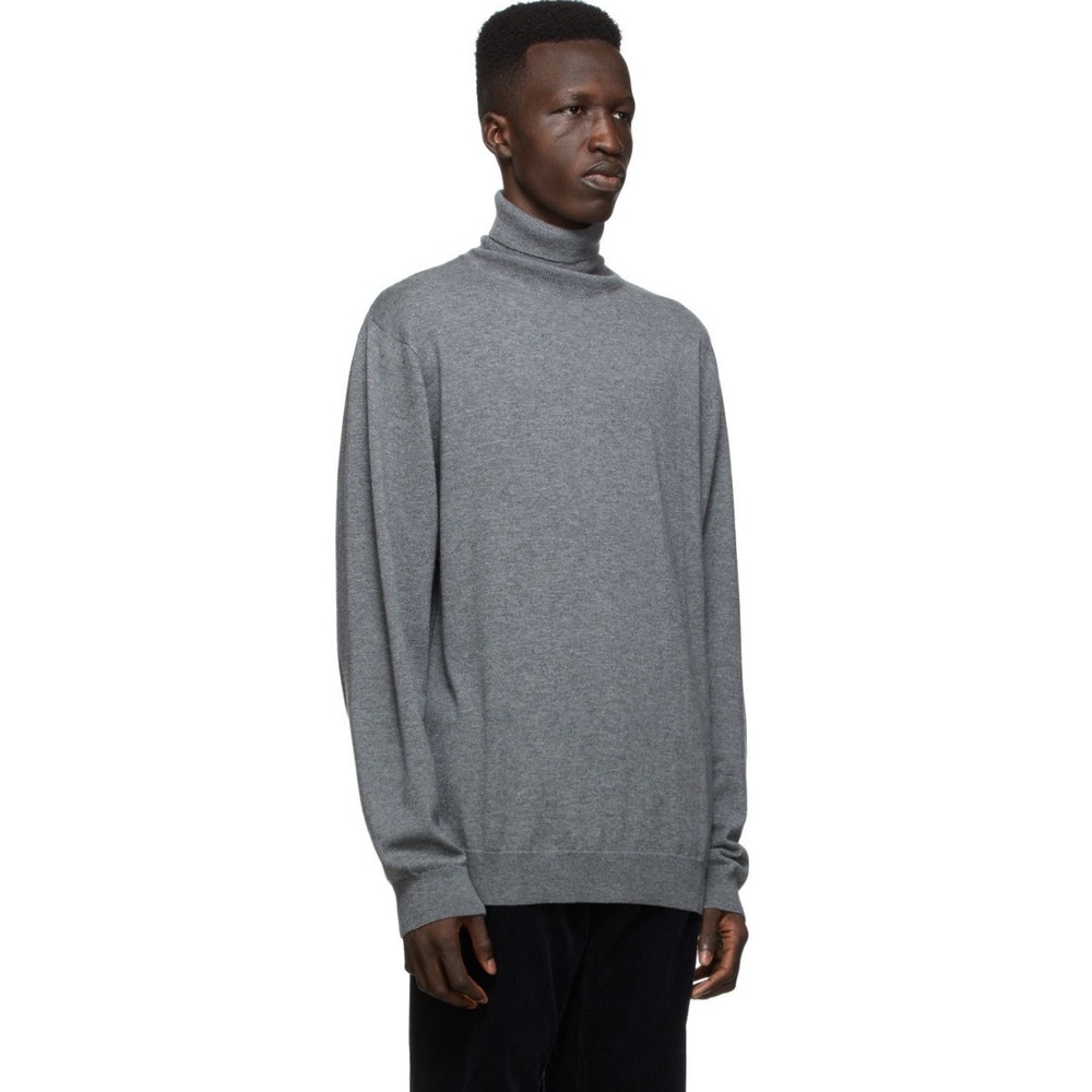 Carhartt Work in Progress | Grey‎ Playoff Turtleneck Sweater Lambswool Size XXL